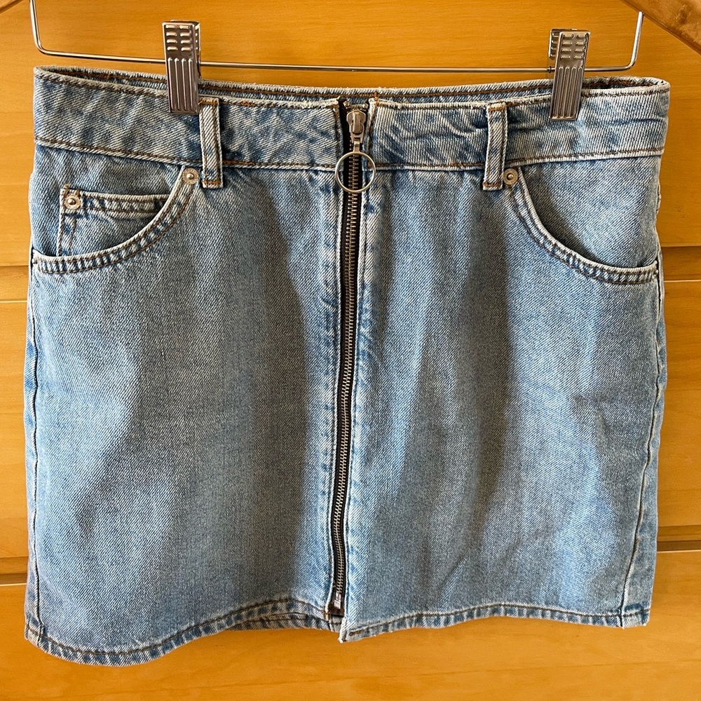 TOPSHOP jean skirt